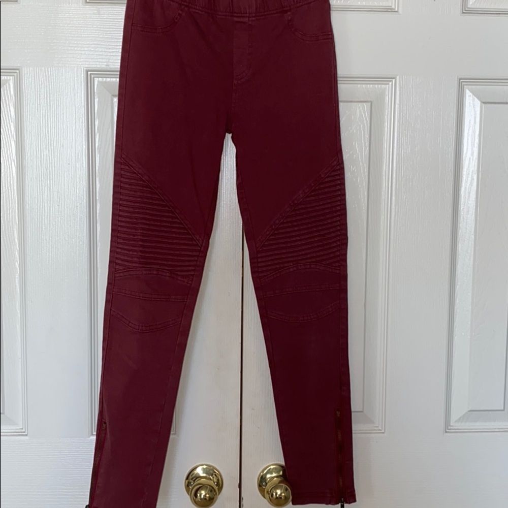 Ribbed skinny jeggings